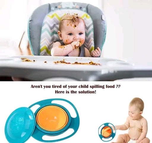 360° Anti-Spill Baby Gyro Bowl