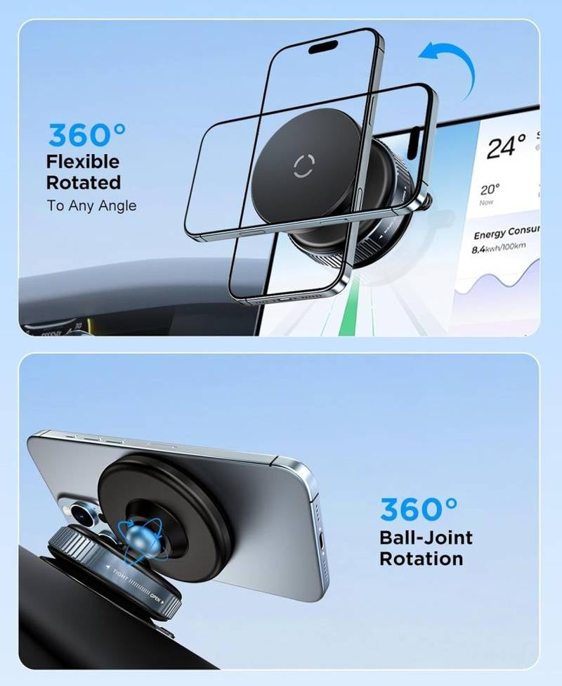 Vacuum Magnetic Phone Holder Mobile Stand