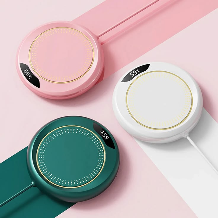 Smart Electric Tea & Coffee Heating Coaster with Temperature Display