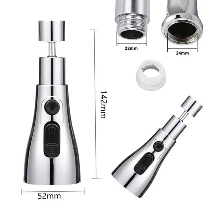 360 faucet splash head
