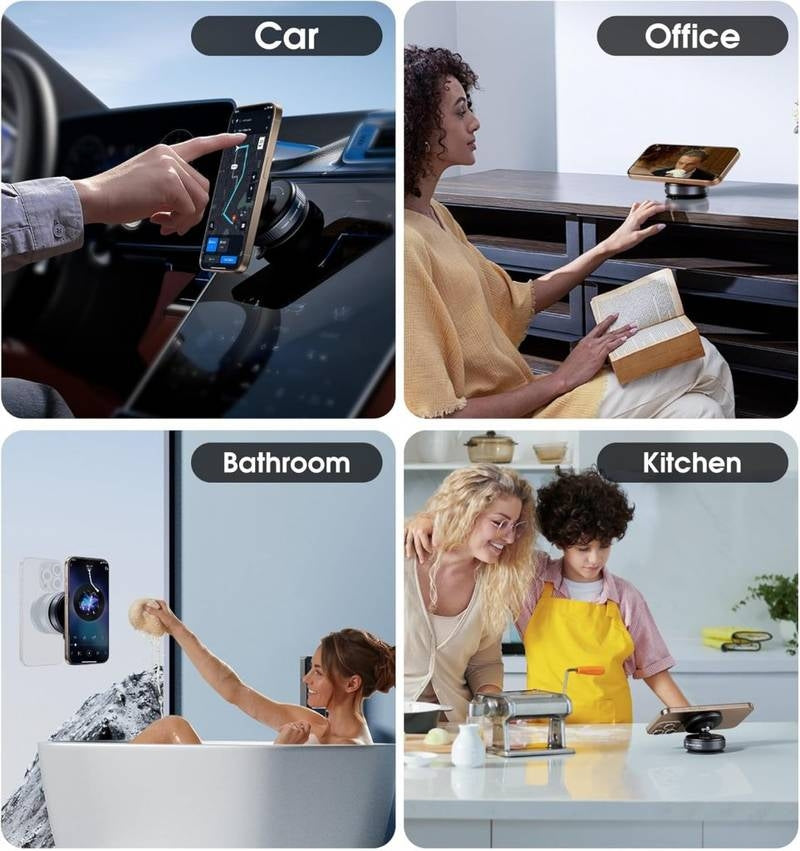 Vacuum Magnetic Phone Holder Mobile Stand