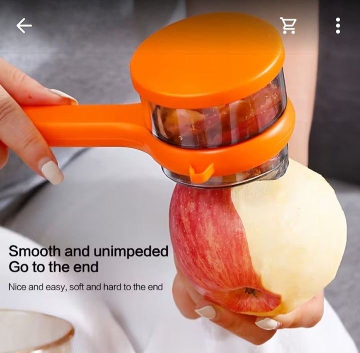 Smart Fruit & Vegetable Peeler with Built-in Waste Storage Container
