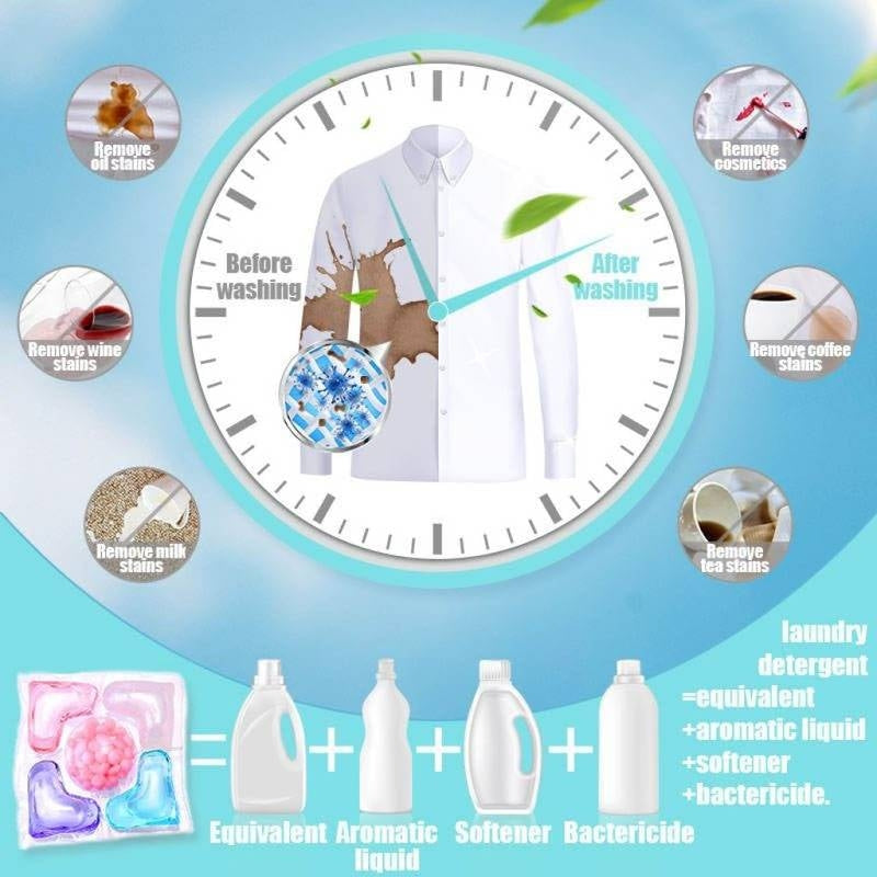 5 In 1 Laundry Pods for Deep Clean Detergent