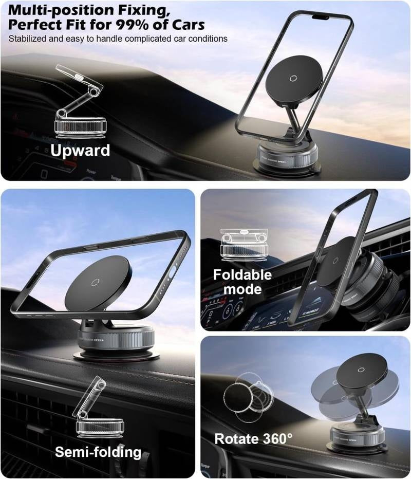 Vacuum Magnetic Phone Holder Mobile Stand